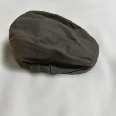 グレー ハンチング帽 リネン混合