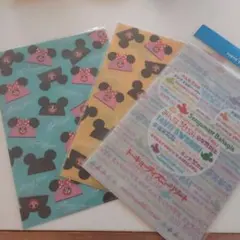 未使用　東京ディズニーリゾート　クリアファイル　4枚セット