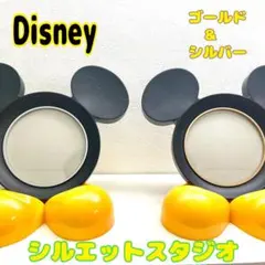 Disney ミッキーマウス フォトフレーム 金＆銀セット