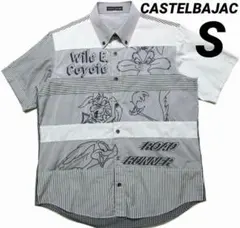 CASTELBAJAC ボタンダウン半袖シャツ ルーニーテューンズ　グレー系　Sのサムネイル