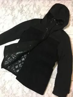 美品 ユニクロ ＋Ｊ　ダウンジャケット キルティング 黒×黒 サイズXL メンズ