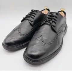 【美品】COLE HAAN コールハーン 9M(26.5)ウィングチップブラック