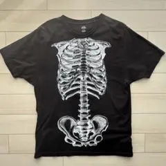 骨Tシャツ スケルトンT ボーンT 人骨 ドクロT スカルT ハロウィン　y2k