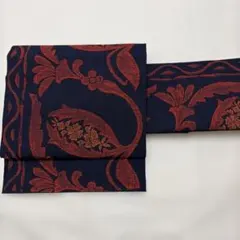 LULU20 名古屋帯 正絹 青 博多 抽象画 - メルカリ