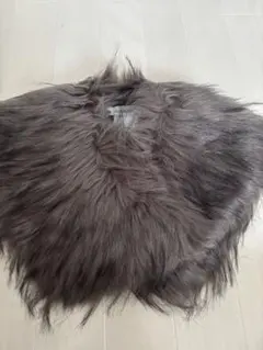 ダークブラウン ボアショール