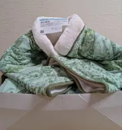 かいまき　毛布　グリーン