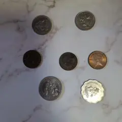 旧貨幣・記念硬貨 セット 7枚のサムネイル