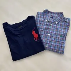 ラルフローレン ロンT、長袖シャツ 2点セット