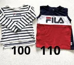 キッズ　ロンT タンクトップ2枚セット　西松屋　FILA