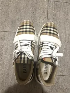Burberry バーバリー スニーカー ヴィンテージチェック柄 UK7 - メルカリ