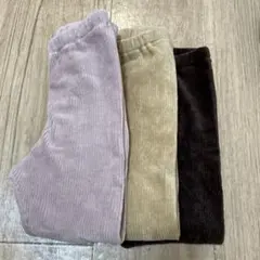 tevr様　専用　ユニクロ　コーデュロイレギンス　3点セット100cm