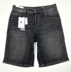 新品「PT TORINO」ブラックデニム ショートパンツ ルーマニア製　29のサムネイル