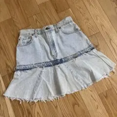 90s USA製　ヴィンテージ　levi's リメイク　スカート グランジのサムネイル