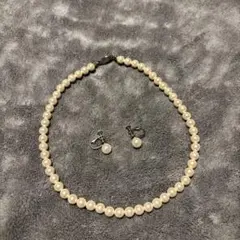 パールネックレス　イヤリング