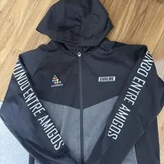 SVOLME フード付きジャージ 黒とグレー　160センチ