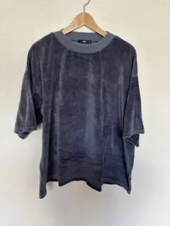 HARE ベロア カットソー M ネイビー オーバーサイズ 目立った傷や汚れなし