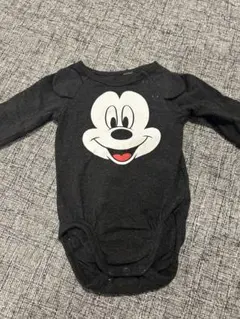 ミッキーマウスロンパース ダークグレー