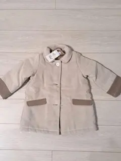 コンビミニ　ベージュ コート サイズ100　中綿　新品　タグ付き　起毛