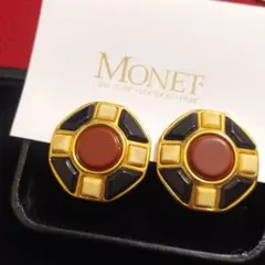 MONET　モネ　イヤリング　ゴールド　ヴィンテージ　大ぶり