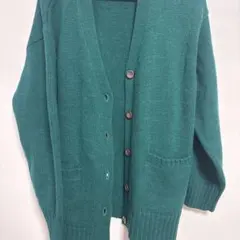 CINEMA CLUB グリーン カーディガン Lサイズ