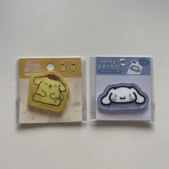 【正規品】ポムポムプリン　シナモロール　アクリルステッカー　2点セット