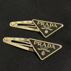 プラダ　ヘアピン　黒　※一本売り PRADA プラダ ヘアピン ブラック - メルカリ