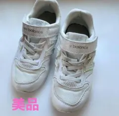 New Balance YV996GA3 キッズシューズ 17cm ホワイト