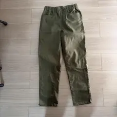 フェリシモ　リブインコンフォート　チノパン　S カーキのサムネイル