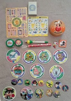 アンパンマン缶　ポケモンシール　めんこ　まとめ売り