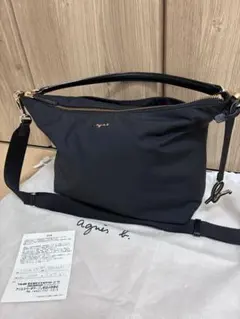 agnes b. ショルダーバッグ ブラック　2way