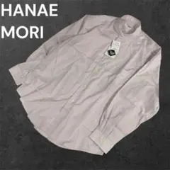 HANAE MORI ハナエモリ　未使用　スタンドカラー　シャツ　L 綿100