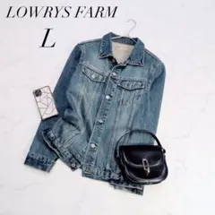 ローリーズファーム/デニムジャケット/ダメージ/カジュアル/コットン/L