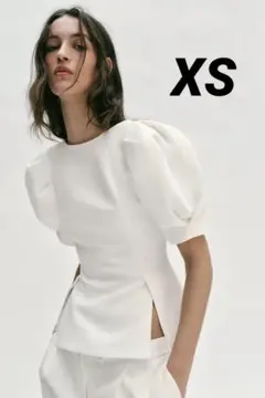 【完売品】ZARAパフスリーブトップZW COLLECTION S 新品タグつき ZARA パフスリーブトップZW COLLECTION S 新品 ホワイト - メルカリ
