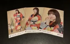 乃木坂46 生写真　菅原咲月　浴衣　3種コンプ