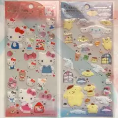 【ハローキティ】【ポムポムプリン・シナモロール】 シールセット