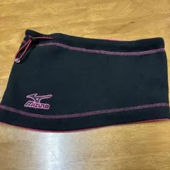 Mizuno ネックウォーマー ブラック/ピンク リバーシブル
