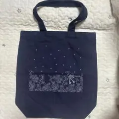 Chacott ネイビー 花柄トートバッグのサムネイル