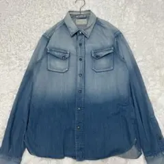 ユナイテッドアローズ デニムシャツ 長袖 メンズ XL 青色系のサムネイル