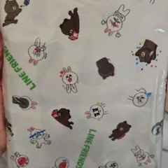 LINE FRIENDS オックスフォード プリント生地 約105×100