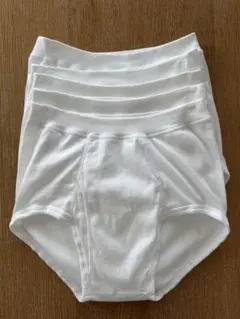 【未使用・糊抜き済】グンゼ 快適工房 スパンブリーフ Lサイズ 白 5枚セット