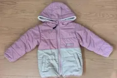 BREEZE　リバーシブル　フード付きジャケット ピンク/ベージュ　100cm