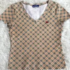 【美品】BURBERRY BLUE LABEL ノバチェック カットソー 半袖