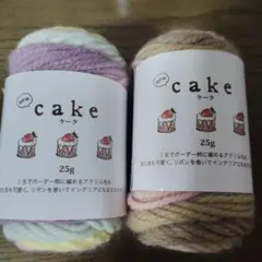 匿名配送　セリア　NEWケーク2個 アクリル100％　新品未使用