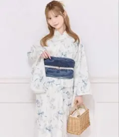 完売品】apres jour セパレート 浴衣 帯 セット ブルー 水色 - メルカリ