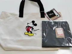 しまむら　ミッキーマウス　トートバッグ　サコッシュ