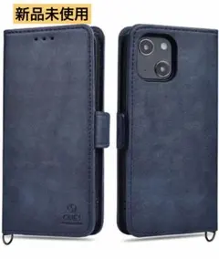 ONES iPhone13promax ケース カバー  手帳型　ネイビー