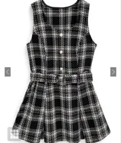 GRL ロービングチェックベルト付きミニワンピース tu1423