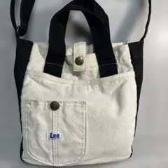 Lee トートバッグ ホワイト/ブラック