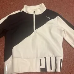 PUMA ジップアップジャケット ホワイト/ブラック
