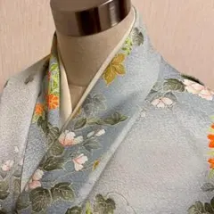 KJ2266 洗える着物 小紋 身丈158.5cm ポリエステル 化繊